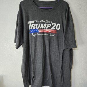 Trump 2020 Shirt Mens 2XL Four More Years Keep America Great Again USA Flag Tee